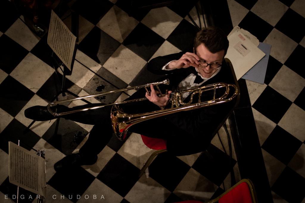 Photo of trombonist